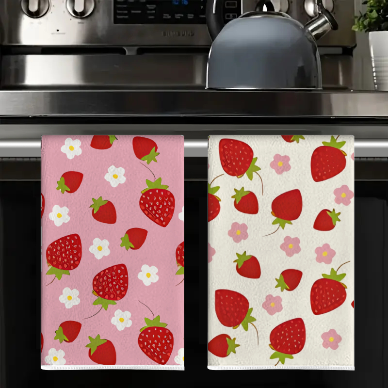 2Pcs, Pink and White Strawberr - огляд і ціна Home Cooking Cookbook